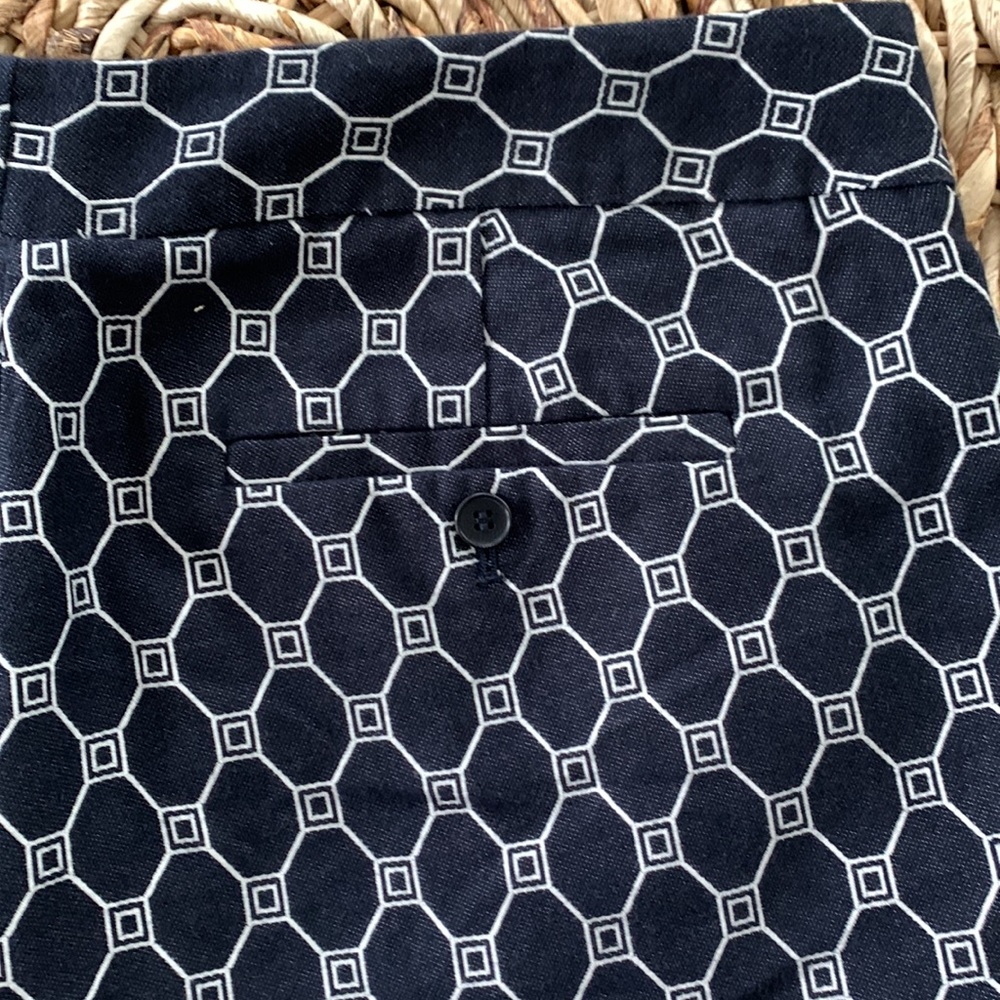 Talbots Geo Print Signature Fit Crop - image 8